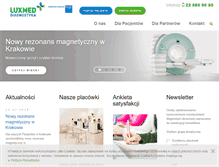 Tablet Screenshot of luxmed-diagnostyka.pl